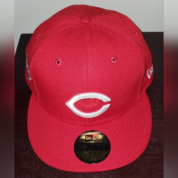 Cincinnati Reds New Era  Red/White Side Patch 59FIFTY Fitted Hat, Size 7… - Picture 1 of 10
